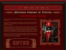 Tablet Screenshot of mistress-jasmine-exeter.co.uk